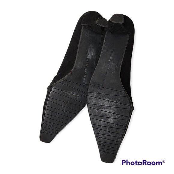 stuart weitzman Black Kitten Heel Size 8 N - Picture 5 of 6